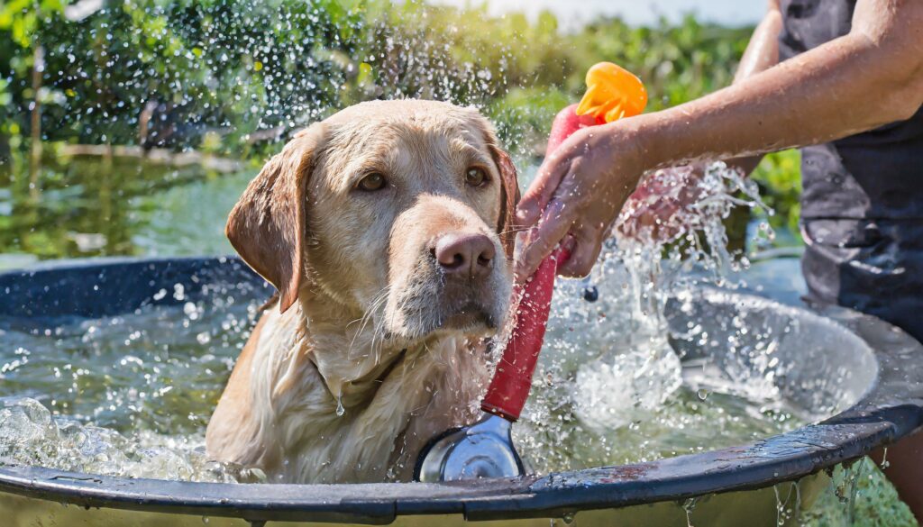 Labrador bathing frequency