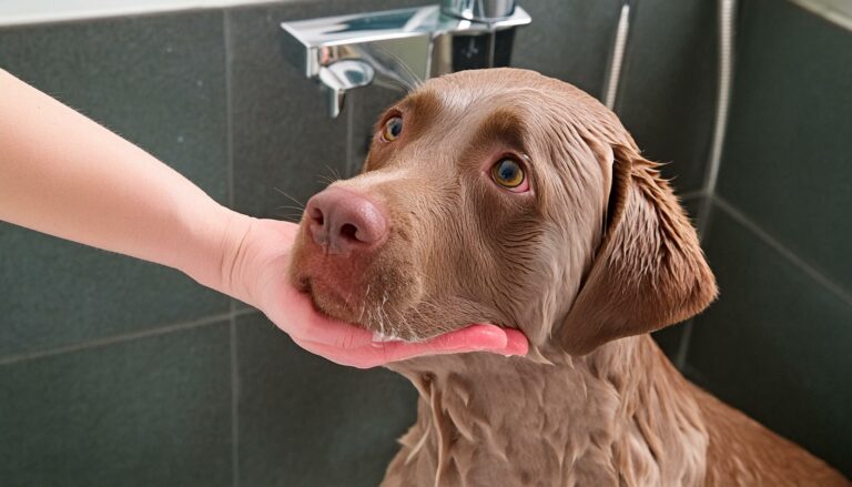 Labrador bathing frequency