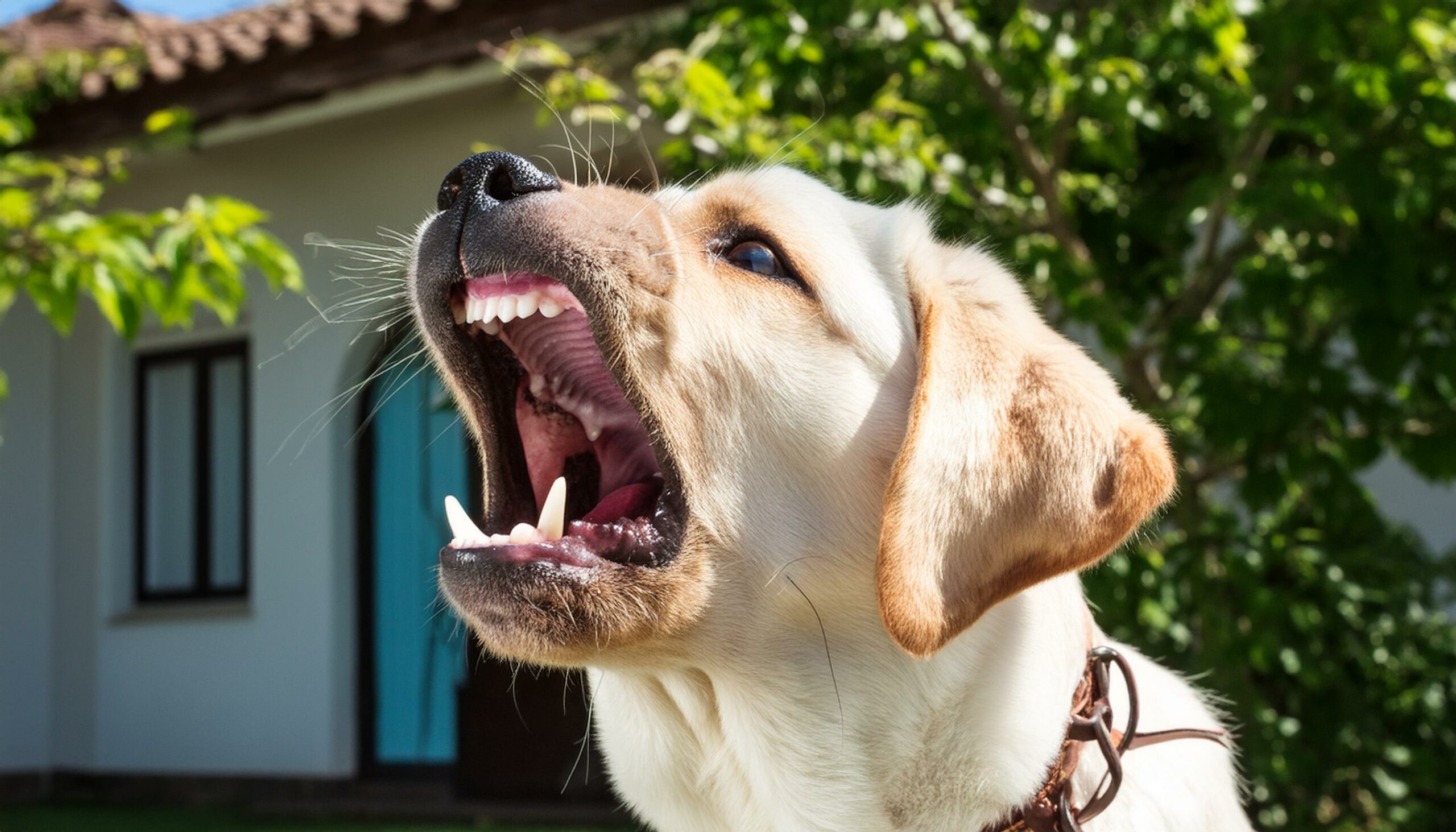 Labrador barking