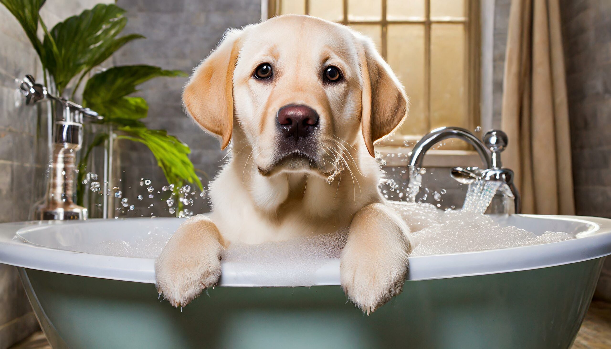 Labrador bathing frequency