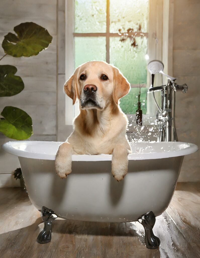 Labrador bathing frequency