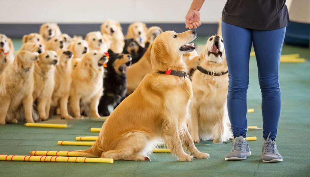 Golden Retriever affection