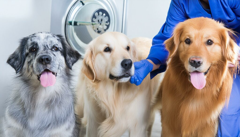 golden retrievers rice