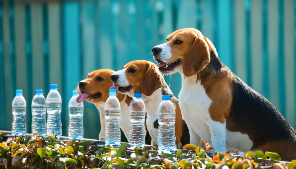 Beagles water consumption