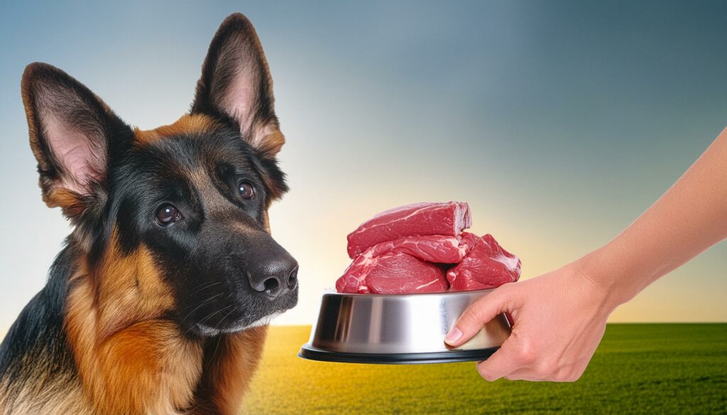 German Shepherd meat diet