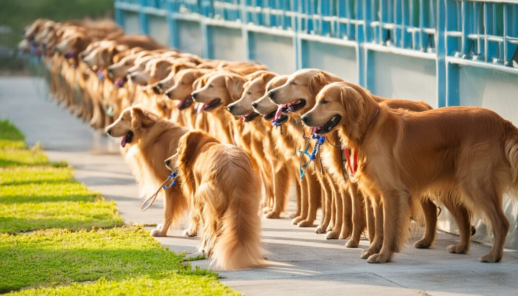 Golden Retriever Feeding