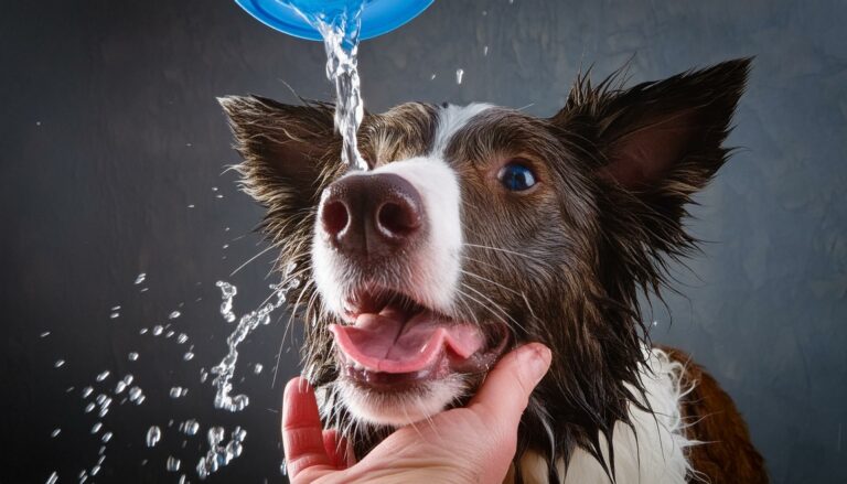 Border Collies water