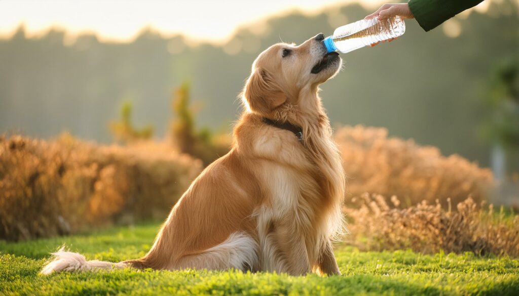 Golden Retriever affection