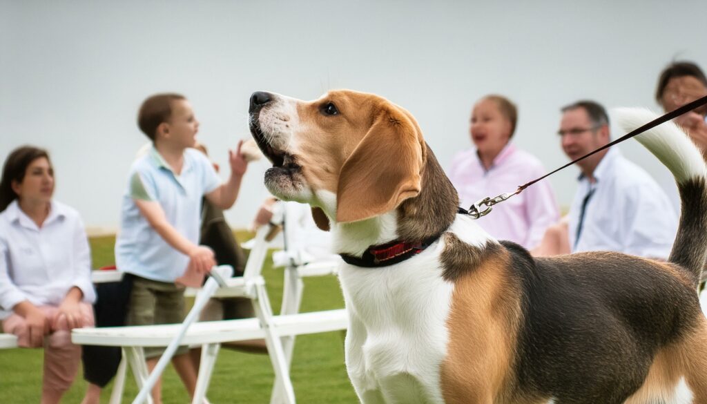 Beagle howling