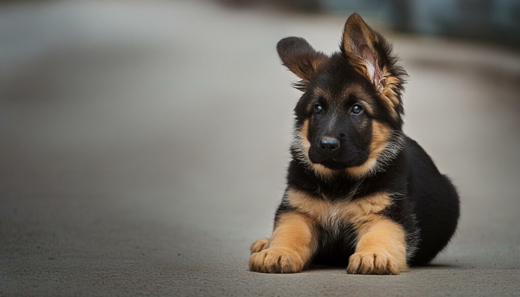 German Shepherd puppy identification