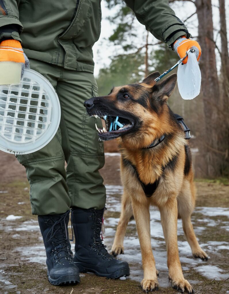 German Shepherd bite force