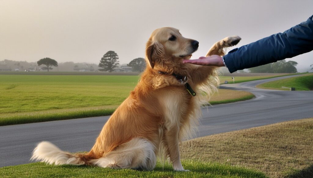 Golden Retrievers hugs