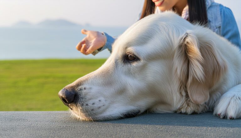 Golden Retriever calming techniques