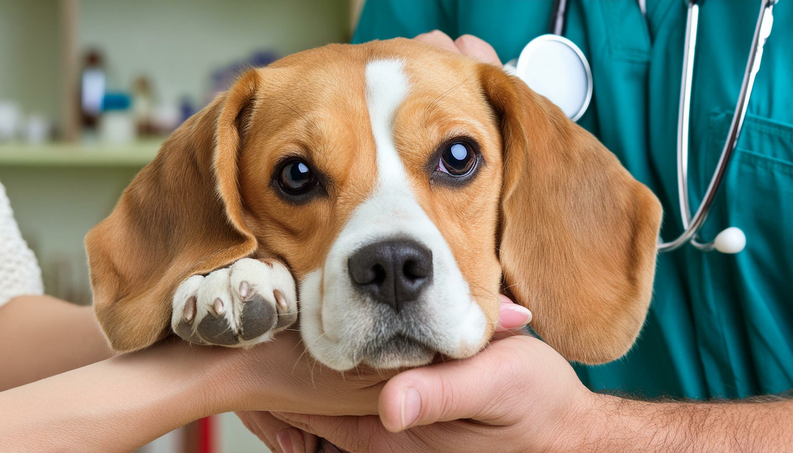 Beagle biting