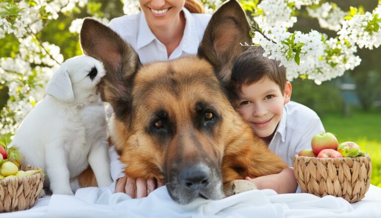 German Shepherd family dog