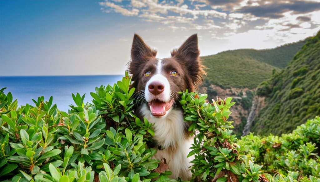 Border Collies hiding behavior