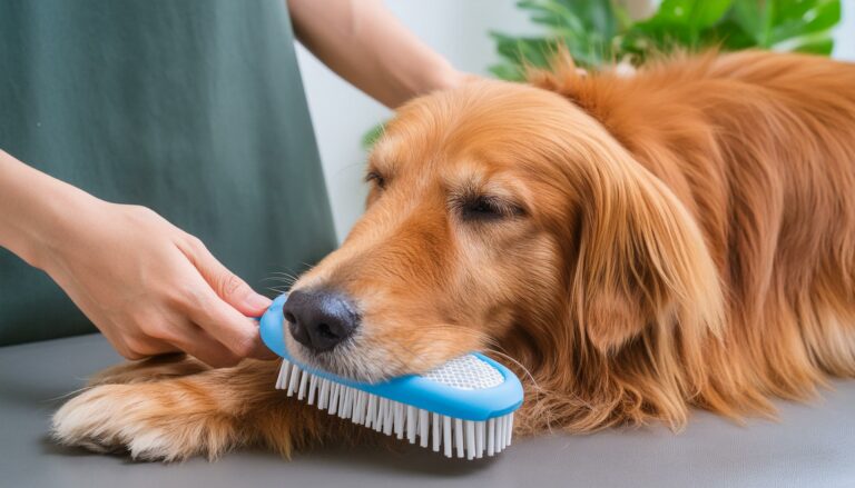 Golden Retriever rub bonding