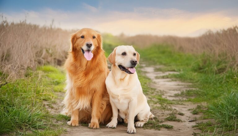 Labrador Retrievers and Golden Retrievers