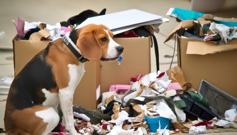 Beagles destructive behavior