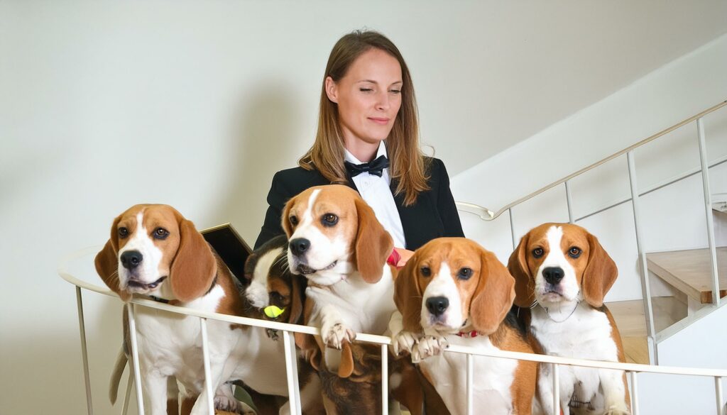 Beagle howling