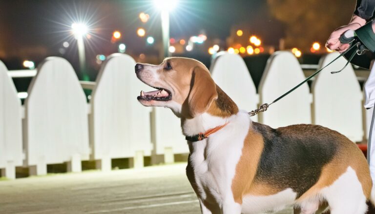 Beagle crying at night